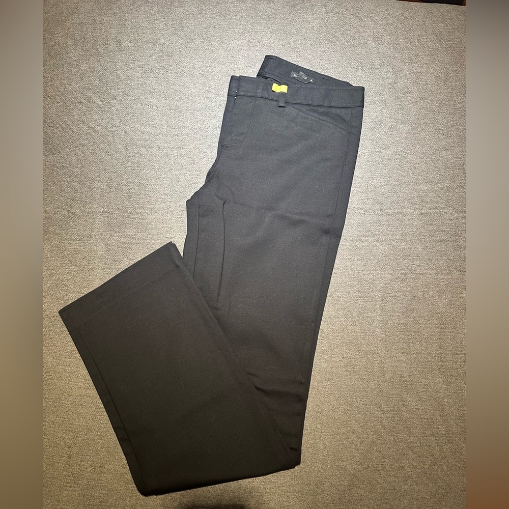 Black straight leg pants